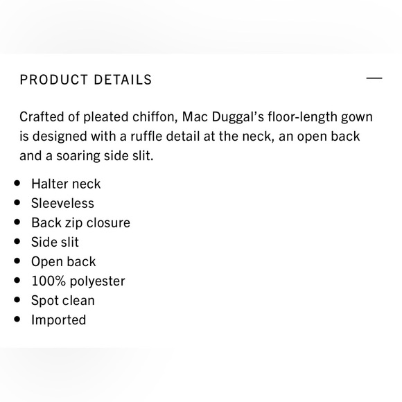 Mac Duggar Chiffon Halter Gown White - Picture 4 of 13